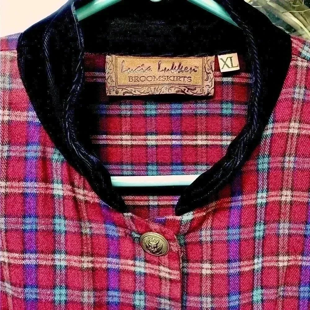 Flannel Fitted Top LUCIA LUKKEN XL - Picture 2 of 5